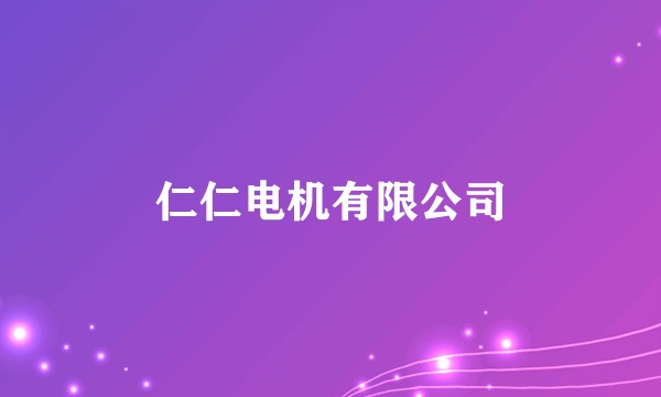仁仁电机有限公司