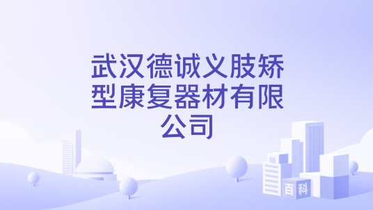 武汉德诚义肢矫型康复器材有限公司