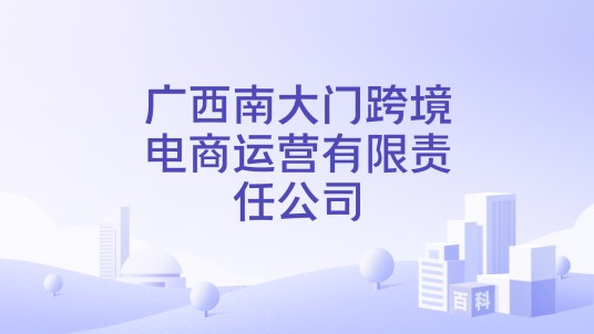 广西南大门跨境电商运营有限责任公司