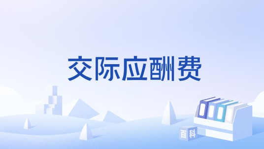 交际应酬费