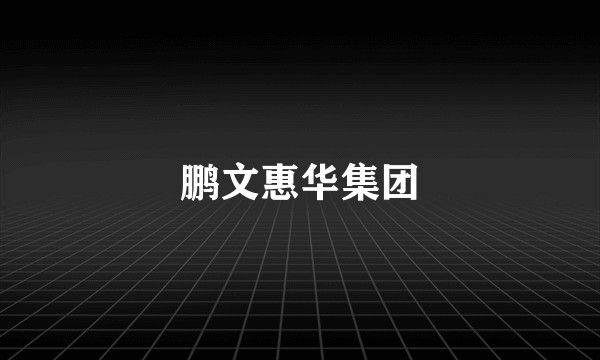 鹏文惠华集团