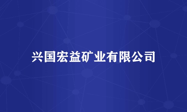兴国宏益矿业有限公司