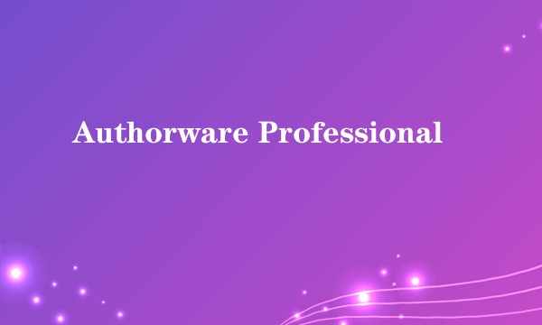 Authorware Professional