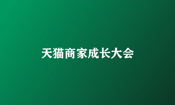 天猫商家成长大会