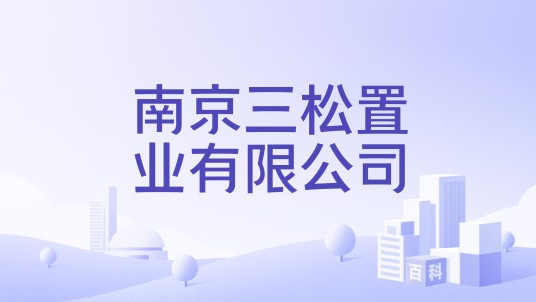 南京三松置业有限公司