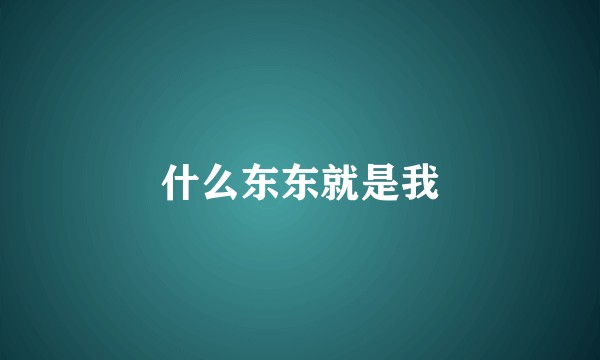 什么东东就是我