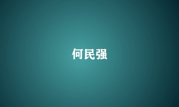 何民强