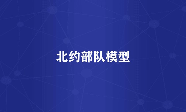 北约部队模型