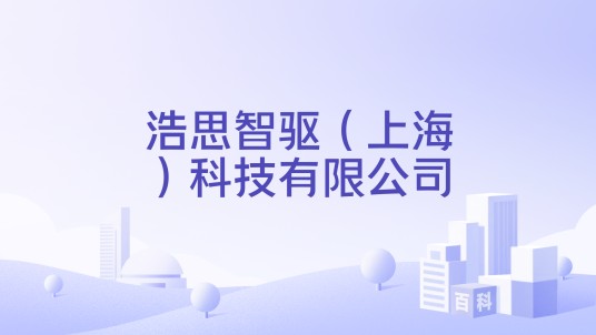 浩思智驱（上海）科技有限公司