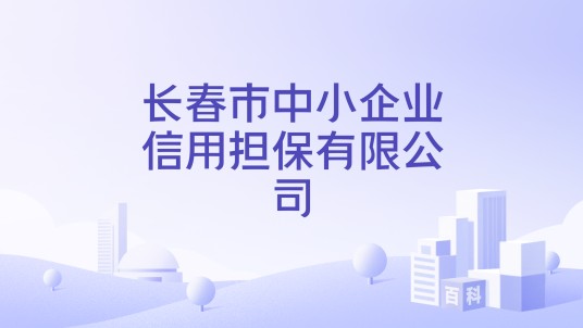 长春市中小企业信用担保有限公司