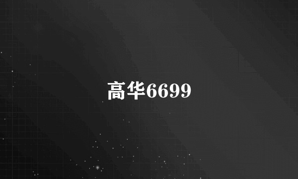高华6699