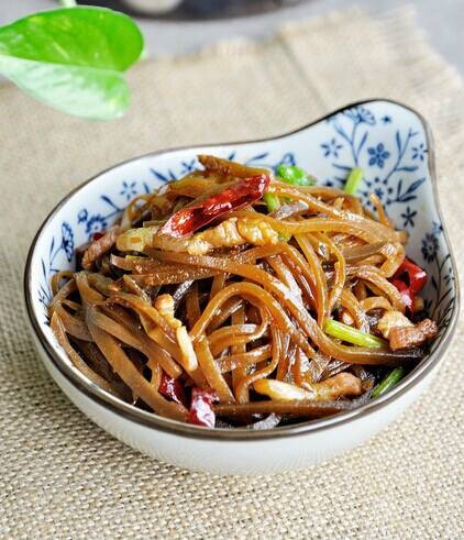 肉丝炒咸菜