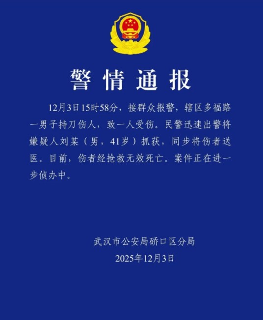 12·3武汉男子持刀伤人事件