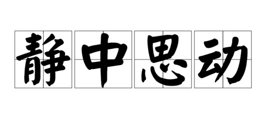 静中思动