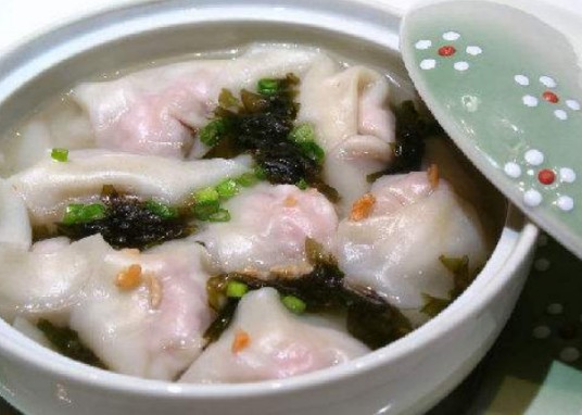 紫菜虾仁馄饨汤