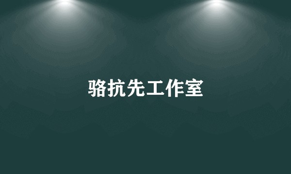 骆抗先工作室