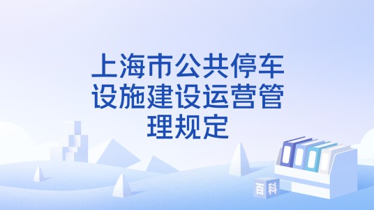 上海市公共停车设施建设运营管理规定