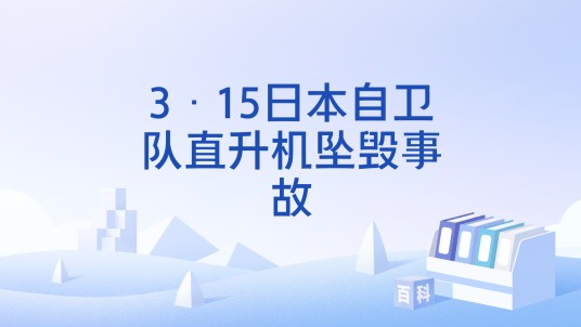 3·15日本自卫队直升机坠毁事故