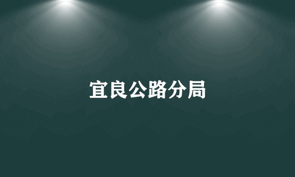 宜良公路分局