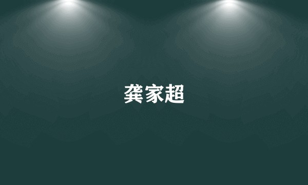 龚家超