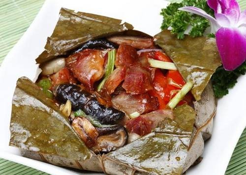 荷叶蒸肉