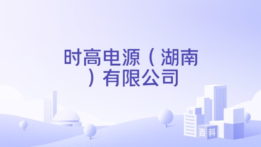 时高电源（湖南）有限公司
