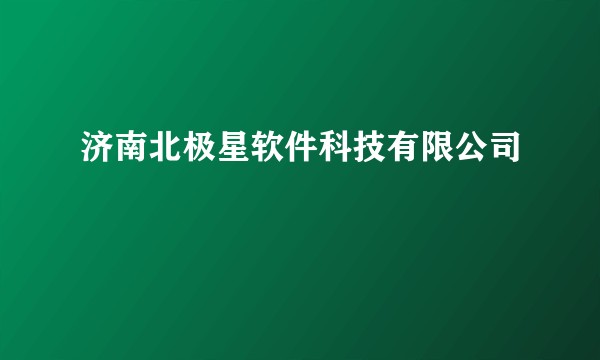 济南北极星软件科技有限公司
