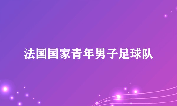 法国国家青年男子足球队