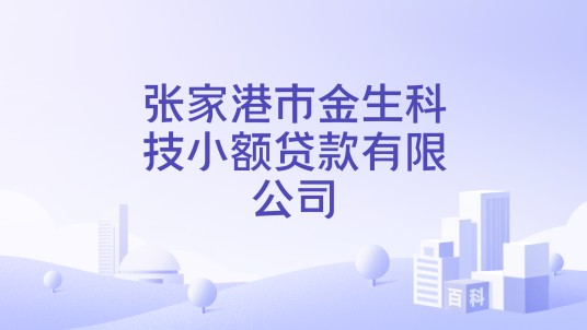 张家港市金生科技小额贷款有限公司