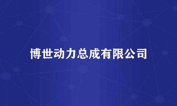 博世动力总成有限公司
