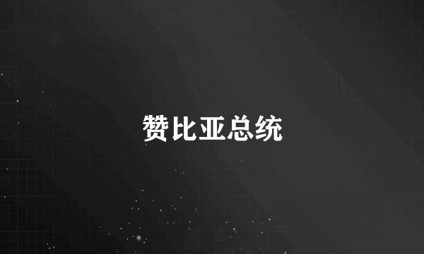 赞比亚总统