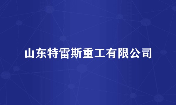 山东特雷斯重工有限公司