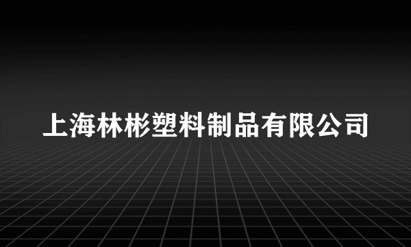 上海林彬塑料制品有限公司