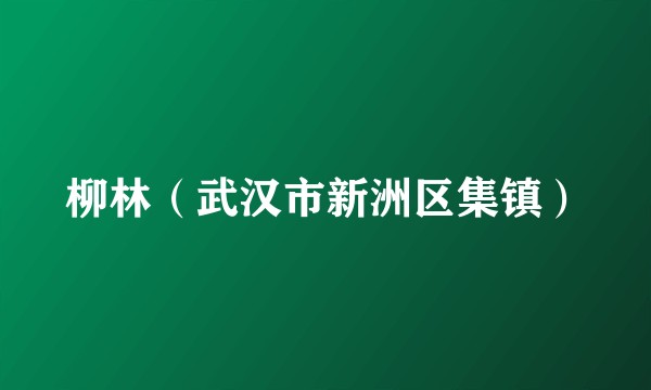 柳林(武汉市新洲区集镇)