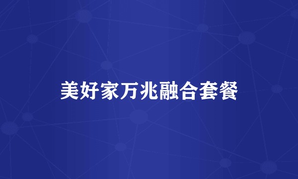 美好家万兆融合套餐