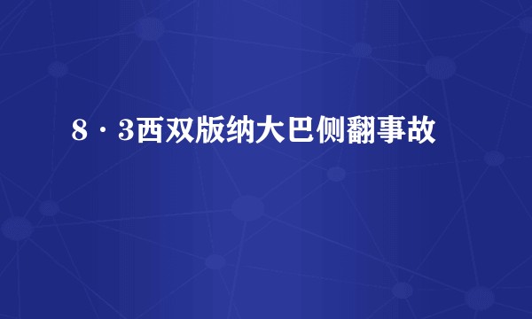 8·3西双版纳大巴侧翻事故