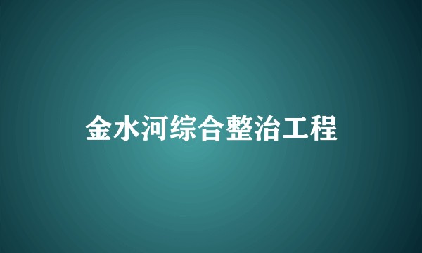 金水河综合整治工程
