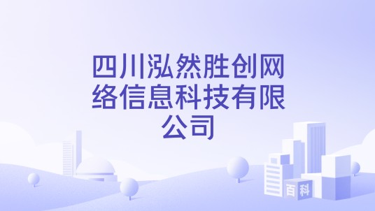 四川泓然胜创网络信息科技有限公司