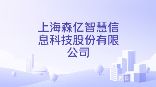 上海森亿智慧信息科技股份有限公司