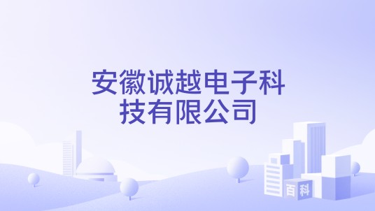 安徽诚越电子科技有限公司
