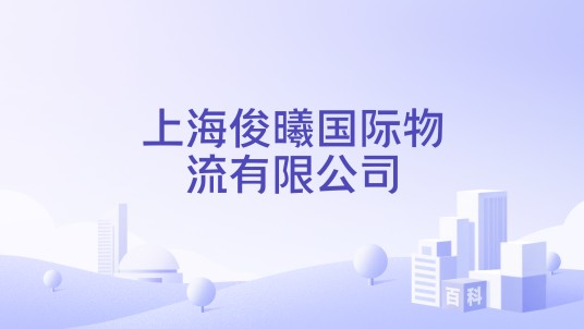 上海俊曦国际物流有限公司