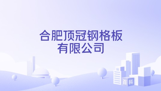 合肥顶冠钢格板有限公司