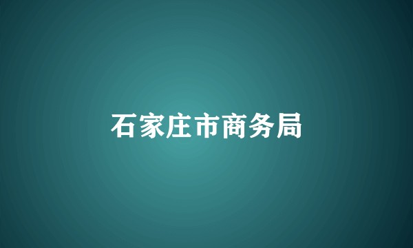 石家庄市商务局