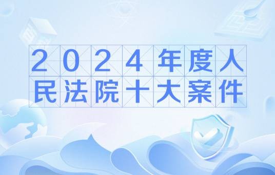 2024年度人民法院十大案件
