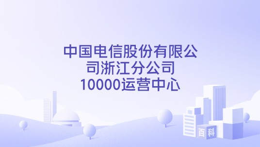 中国电信股份有限公司浙江分公司10000运营中心