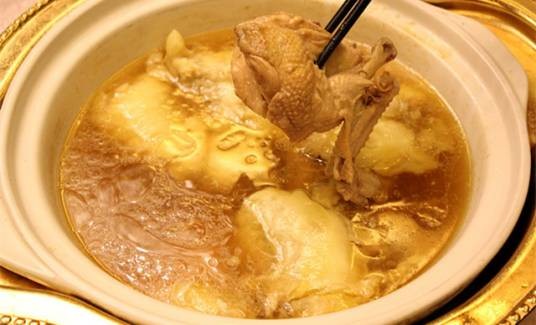 小白菜炖鸡丸