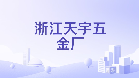 浙江天宇五金厂
