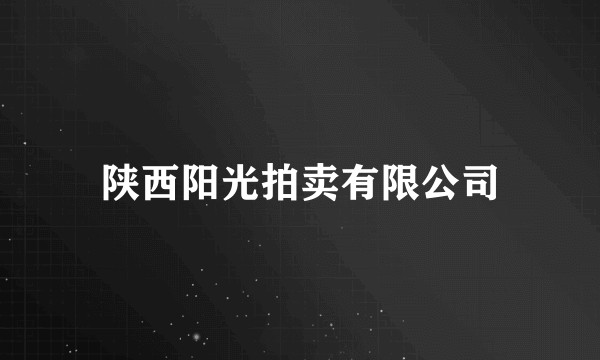 陕西阳光拍卖有限公司