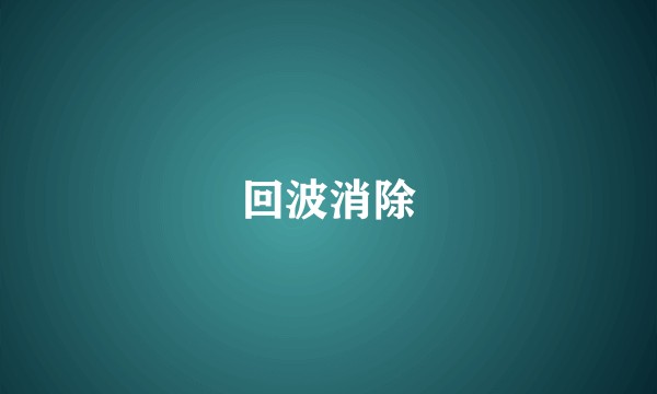 回波消除