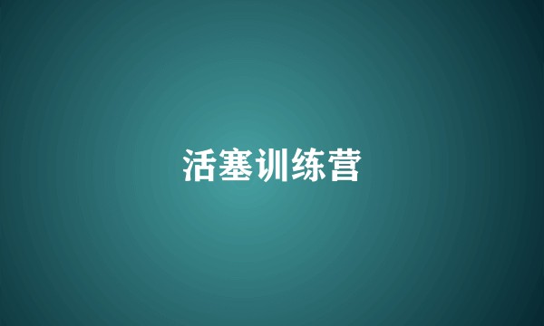 活塞训练营